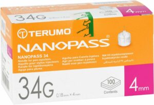 Terumo Nanopass 34 Pen Kanüle 34 G 0