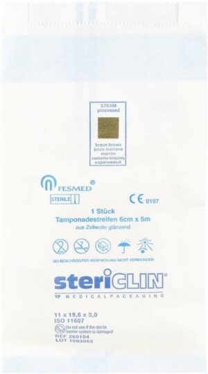 Tamponadestreifen Steril 6 cm X 5 M 2 X 1 Tamponade