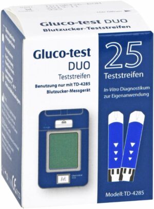 Gluco Test Duo Für Td-4285 25 Teststreifen