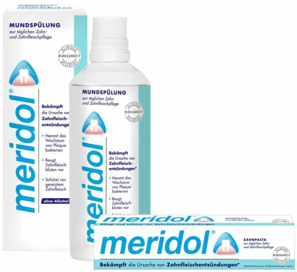 Meridol Zahnpasta 75 ml + 400 ml Meridol Mundspüllösung