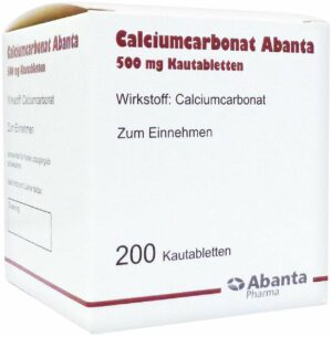 Calciumcarbonat Abanta 500 200 Kautabletten