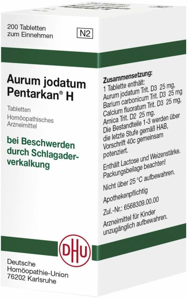 Aurum Jodatum Pentarkan H 200 Tabletten