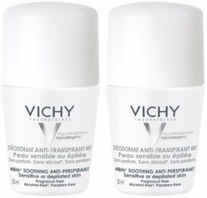 Vichy Deo Roll On Sensitiv Anti Transpirant 48h Doppelpack 2 x 50 ml Stift