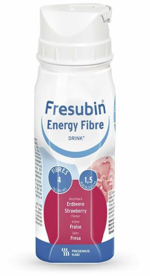 Fresubin Energy Fibre Drink Erdbeere Trinkflasche 4 X 200 Ml...