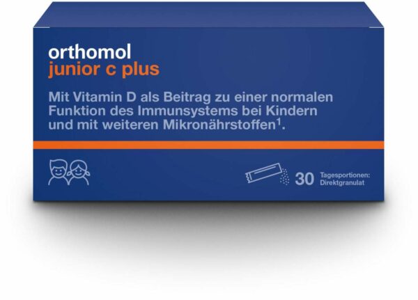 Orthomol Junior C Plus Granulat Himbeer-Limette 30 Stück
