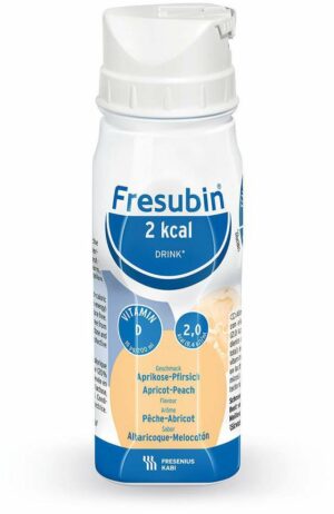 Fresubin 2 Kcal Drink Aprikose Pfirsich Trinkflasche 4x200 Ml...