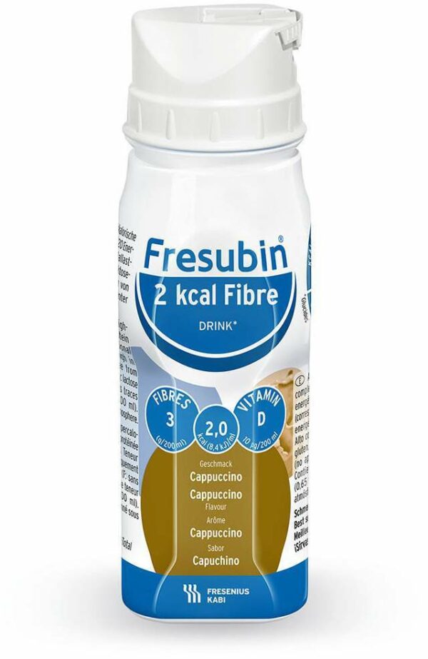 Fresubin 2 Kcal Fibre Drink Cappuccino Trinkflasche 8 X 4 X 200 ml