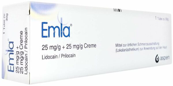 Emla 25 mg je g + 25 mg je g 30 g Creme