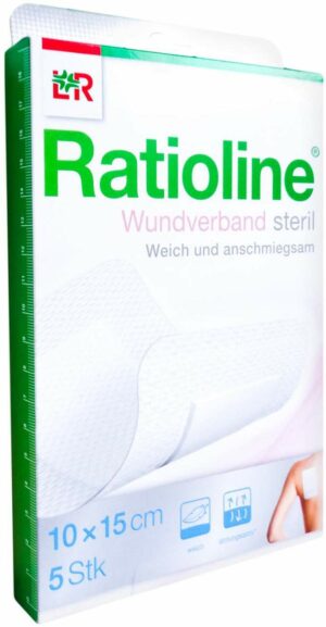 Ratioline Wundverband 15 X 10 cm Steril 5 Stück