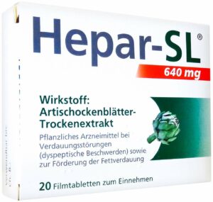 Hepar Sl 640 mg 20 Filmtabletten