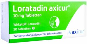 Loratadin Axicur 10 mg 50 Tabletten