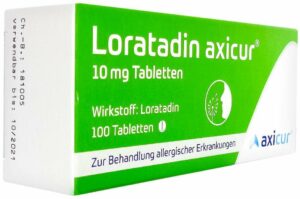 Loratadin Axicur 10 mg 100 Tabletten