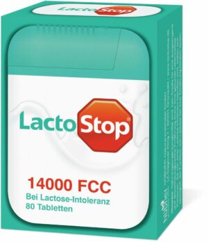 Lactostop 14.000 Fcc 80 Tabletten im Spender