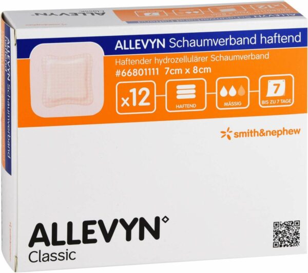 Allevyn Schaumverband 7x8 cm Haftend Cpc