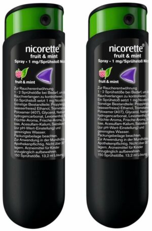 Nicorette Fruit und Mint Spray Doppelpack