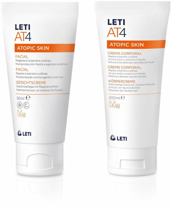 LETI AT4 Gesichtscreme 50 ml + AT4 Körpercreme 200 ml