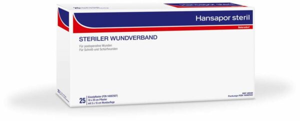 Hansapor Steril Wundverband 10 X 20 cm 25er Packung