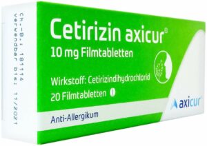 Cetirizin Axicur 10 mg 20 Filmtabletten