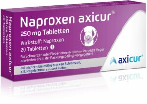 Naproxen axicur 250 mg 20 Tabletten