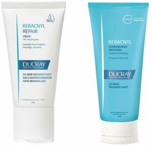 Ducray Keracnyl Repair Creme 50 ml + gratis Waschgel 40 ml