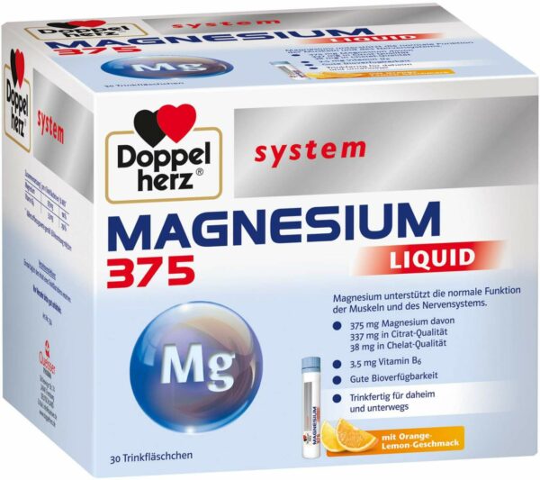 Doppelherz Magnesium 375 Liquid 30 Trinkampullen