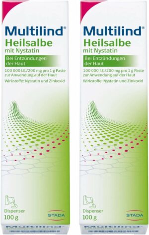 Multilind Heilsalbe mit Nystatin 2 x 100 g