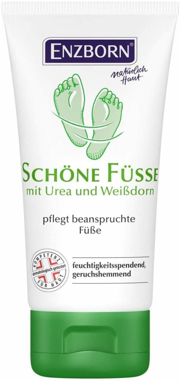 Enzborn Schöne Füße Fußcreme- Gel mit Urea & Weißdorn