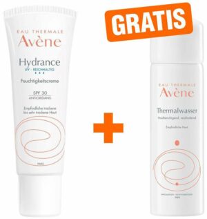 Avene Hydrance UV reichhaltig Feuchtigkeitscreme SPF 30 40 ml + gratis Thermalwasser Spray 50 ml