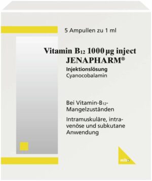 Vitamin B12 1000 µg Inject Jenapharm 5 Ampullen