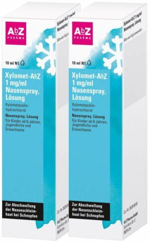Xylomet AbZ 1 mg je ml Nasenspray 2 x 10 ml