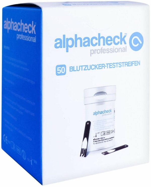 Alphacheck Professional Blutzuckerteststreifen