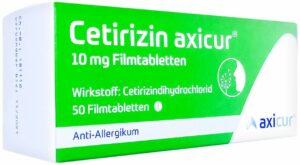 Cetirizin Axicur 10 mg 50 Filmtabletten