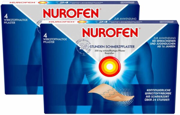 Nurofen 24h Schmerzpflaster 200 mg 2 x 4 Stück