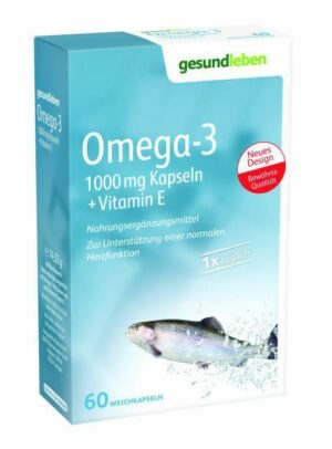 Gesund Leben Omega-3 1.000 mg Kapseln + Vitamin E