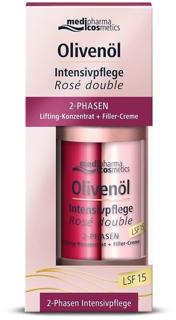 Olivenöl Intensivpflege Rose double Creme 2 x 15 ml