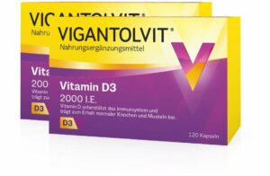 Sparset Vigantolvit 2000 I.E. Vitamin D3 2 x 120 Weichkapseln