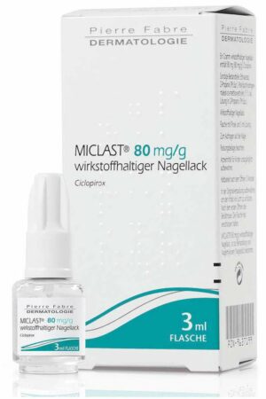 Miclast 80 mg pro g wirkstoffhaltiger Nagellack 3 ml