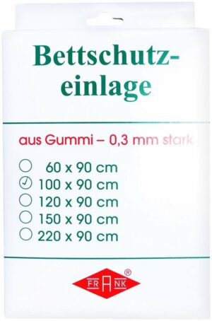 Betteinlage 100x90cm Weiss Gummiplatte 0