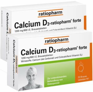 Calcium D3 Ratiopharm Forte 40 Brausetabletten
