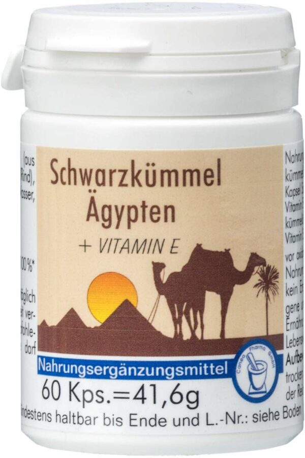 Schwarzkümmel Ägypten Plus Vitamin E 60 Kapseln