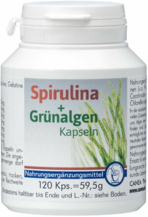 Spirulina + Grünalgen 120 Kapseln