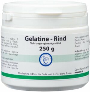 Gelatine Rind Dose 250 G Pulver