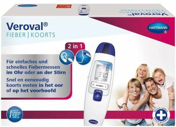 Veroval 2 in 1 Infrarot-Fieberthermometer