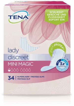 Tena Lady Discreet Mini Magic Einlagen 6 X 34 Stück