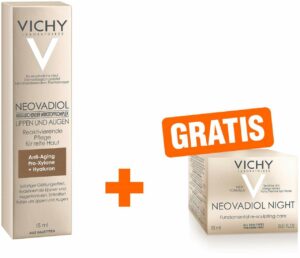 Vichy Neovadiol GF Konturen Lippen und Augen Creme 15 ml + gratis Neovadiol Nachtpflege 15 ml Creme