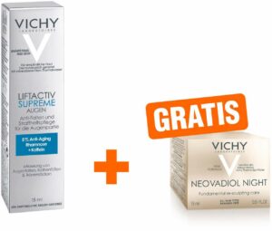 Vichy Liftactiv Augen Creme 15 ml + gratis Neovadiol Nachtpflege 15 ml Creme