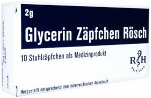 Glycerin Zäpfchen Rösch 2 G Gegen Verstopfung 10 Stück