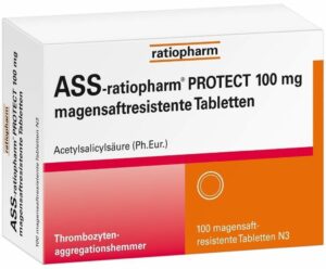 ASS-ratiopharm PROTECT 100 mg 100 magensaftresistente Tabletten