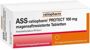 ASS-ratiopharm PROTECT 100 mg 50 magensaftresistente Tabletten