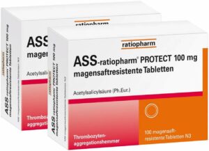 ASS-ratiopharm PROTECT 100 mg 2 x 100 magensaftresistente Tabletten